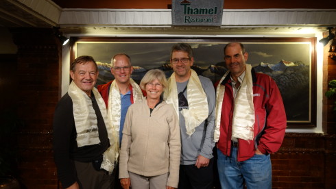 my 2013 trekking buddies with Pattie Moon, founder and Executive Director of The Mya Sherpa Project. Kathmandu, 2013