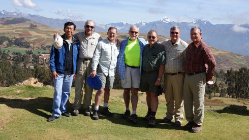 Our guide, Thomas, Dick Alkire, Jim Macklin, Bill Riat, Wilie GrovÃ©, Dave Jordan, Jim Simon