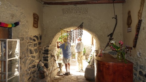 Entrance to a Hospidade (hotel) courtyard. Notice how thick the outer walls...