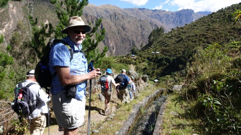 Bill at the start of the trail