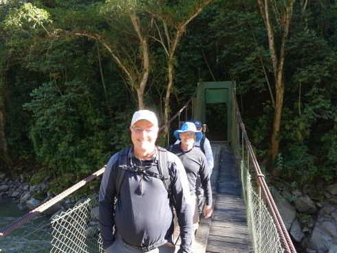 Starting the trek - we are still smiling! Phot Credit Bill Riat 